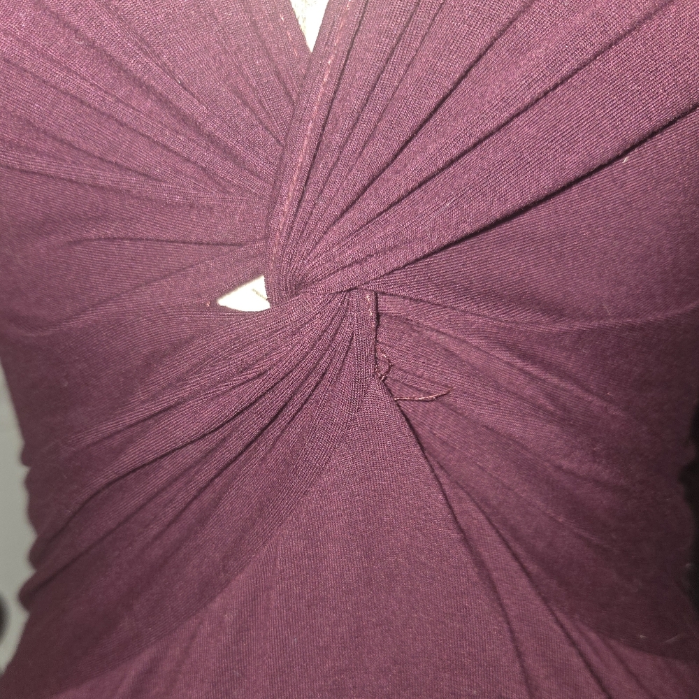 Long Sleeve Twist Top In Jam - Picture 7 of 13